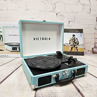Портативный виниловый проигрыватель VICTROLA JOURNEY+, 33/78/45 об/мин, цвет голубой