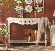 Консоль СРЕДИЗЕМНОМОРСКИЙ СТИЛЬ,120*40*85 см