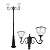 Солнечный светильник со столбом 3 Lights - 2 Head, 200 см