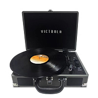 Портативный виниловый проигрыватель Victrola Journey+, 33/78/45 об/мин, цвет серый-чёрный