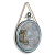 Зеркало настенное ANTIQUES SILVER LEAF, 62*42 см