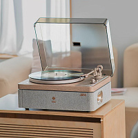 Виниловый проигрыватель STACKSTONE со встроенной акустикой JAMO, 33/45 об/мин, Bluetooth