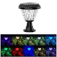Солнечный светильник POST LIGHT, 3000/4000/6500К+RGB
