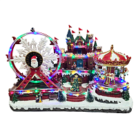 Рождественская деревня светодиодная, карусель зимнего фестиваля