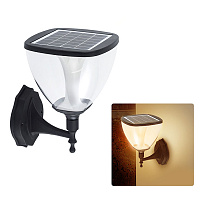 Солнечный светильник 3 LIGHTS in ONEнастенный, фасадный, 25 см