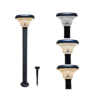 Солнечный светильник со столбом 3 LIGHTS - 1 HEAD, 100 см