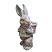Фигура садовая, кашпо "Заяц с корзиной", 64х30 см.