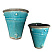 Кашпо навесное керамика FRENCH TURQUOISE, 26*27 см