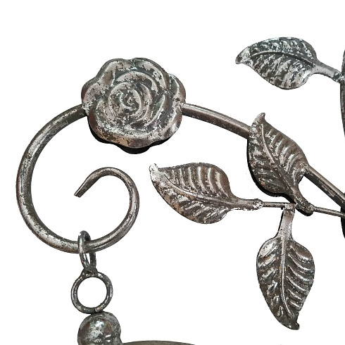 Часы на кронштейне ROSE GARDEN, вокзальные, Ø24 см