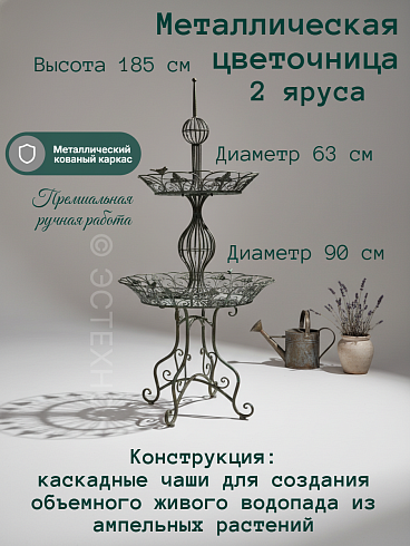Подставка под цветы ФОНТАН, 185*90 см
