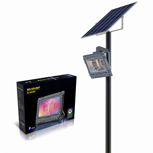 Солнечный прожектор TERMINATOR, цветной RGB, 500Вт