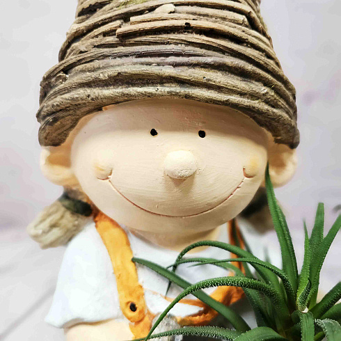 Садовая фигура ГНОМ С КОРЗИНОЙ, 64*25 см