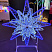 Световая конструкция ПОЛЯРНАЯ ЗВЕЗДА 3D, 165*150*30 см, уличная