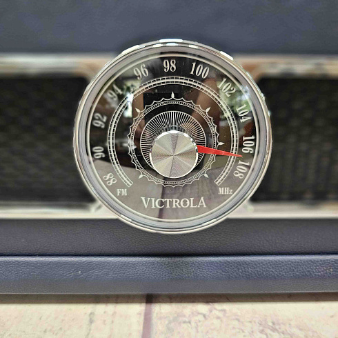 Виниловый проигрыватель, фонограф VICTROLA MADISON + CD/FM/BT ретро стиль, цвет синий