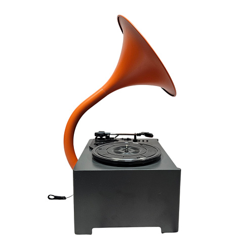Виниловый проигрыватель RETRO STYLE 33/78/45 об/мин, + FM/BT/USB, цвет чёрный