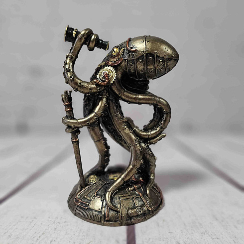 Фигура осьминог CAPTAIN OCTOPUS в индустриальном стиле, 18*11 см