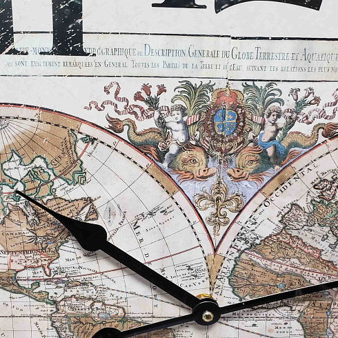 Часы настенные WORLD MAP, Ø60 см
