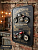 Часы настенные интерьерные ESTECHNO «Vintage Motorcycle» Loft 3D, 80*60 см