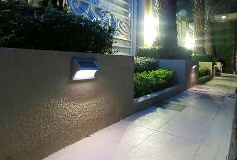 Солнечный светильник STEP WALL, 21*13 см, 20Лм