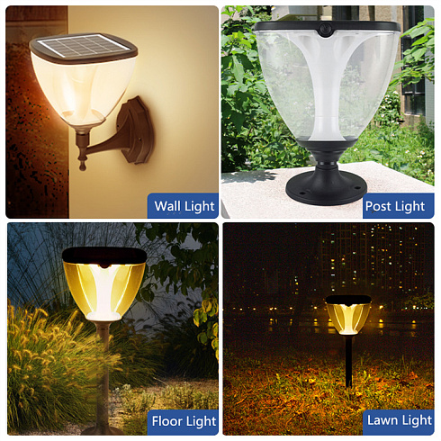 Солнечный светильник 3 LIGHTS in ONE, 60 см