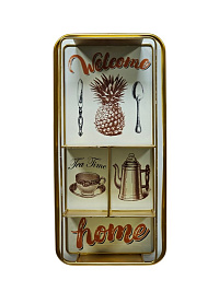 Полка навесная WELCOME HOME, 58*28 см, металл