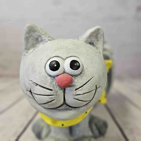 Садовая фигура кашпо КОТ, 34*38 см
