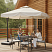 Садовый зонт на боковой опоре SQUARE ROMAN 3х3 м молочный купить в интернет-магазине Эстехно Артем Владивосток