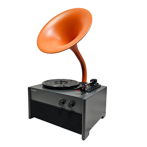 Виниловый проигрыватель RETRO STYLE 33/78/45 об/мин, + FM/BT/USB, цвет чёрный