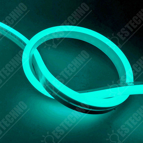 Гибкий неон  светодиодный FLEX NEON 6х12 мм, бирюзовый, 12В