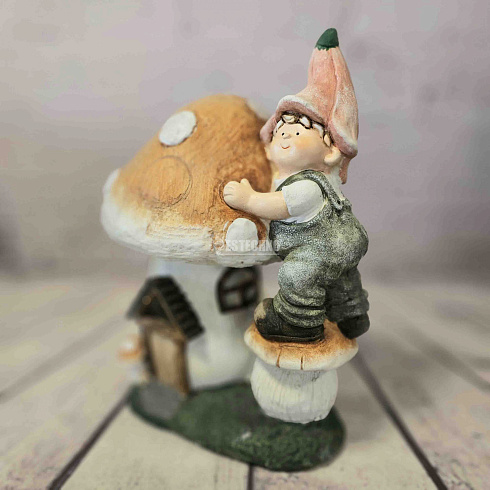 Садовая фигура ГНОМ И ГРИБ, 46*35