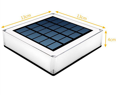 Солнечный светильник SOLAR YARD POST LIGHT, 13*13*4 см