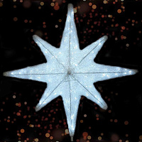 Макушка для уличной ели светодиодная 3D ВИФЛЕЕМСКАЯ ЗВЕЗДА, 100*100*27 см