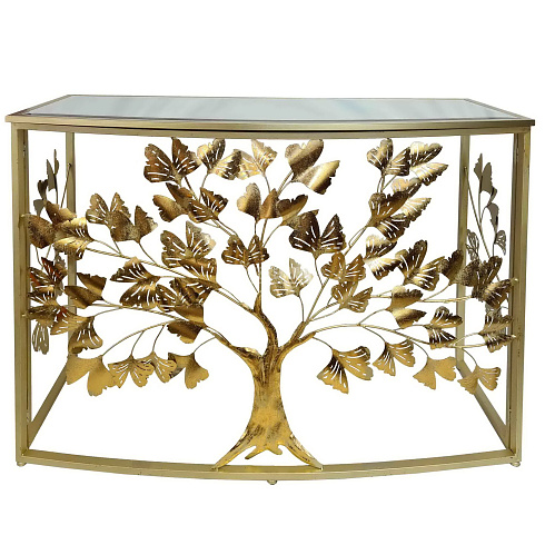 Консоль с зеркальной столешницей GOLDEN TREE, 110*80 см