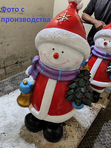СНЕГОВИК из стеклопластика для использования на улице, 90 см