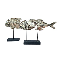 Фигура декоративная ПИРАНЬЯ, 2 шт, 40*27/25*28 см 