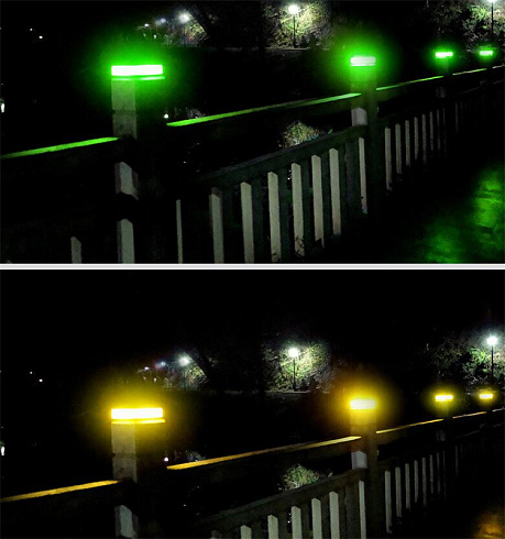 Солнечный светильник SOLAR YARD POST LIGHT 6+1 многоцветный, 13*13*4 см