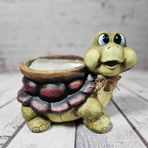 Садовая фигура кашпо ЧЕРЕПАХА, 48*35 см