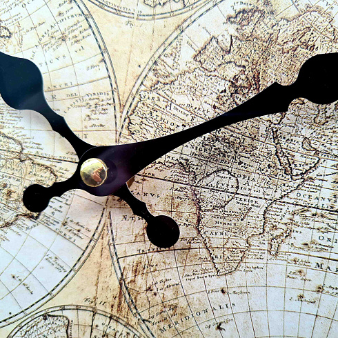Часы настенные WORLD MAP, Ø29 см