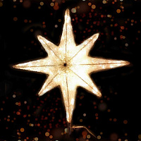 Макушка для  уличной ели светодиодная ВИФЛЕЕМСКАЯ ЗВЕЗДА 3D 100*100*27 см,