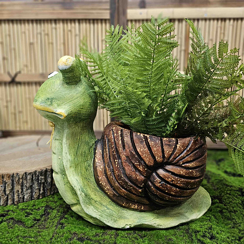 Садовая фигура кашпо УЛИТКА, 50*42*28 см