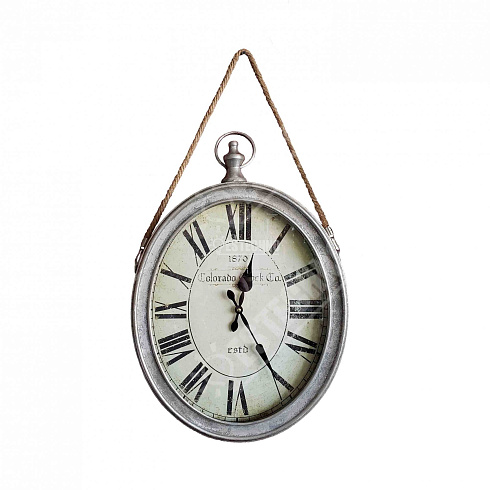 Часы настенные овальные COLORADO CLOCK Co., 50*42 см
