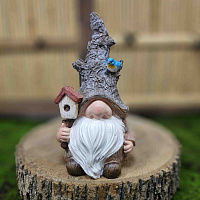 Садовая фигура из полимерного материала ГНОМ - ЛЕСОВИЧОК 16*15*30 см