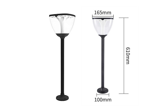 Солнечный светильник 3 LIGHTS in ONE, 60 см