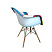 Стул EAMES PUFFY PATCHWORK, 83*62 см