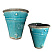 Кашпо навесное керамика FRENCH TURQUOISE, 26*27 см