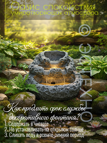 Декоративный фонтан ТУФ, 55*39*36 см