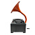 Виниловый проигрыватель RETRO STYLE 33/78/45 об/мин, + FM/BT/USB, цвет чёрный