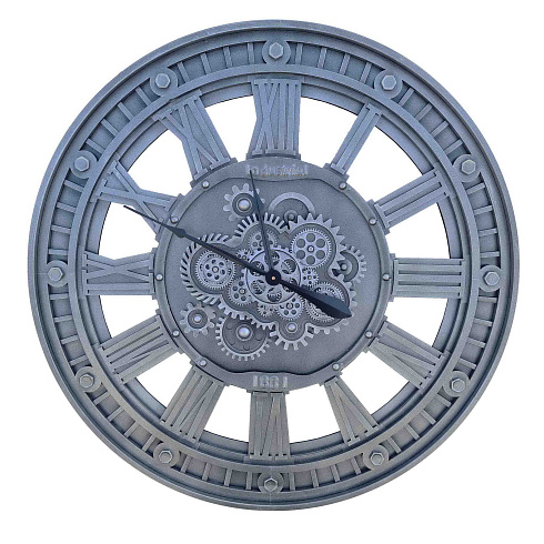 Часы настенные с подвижным механизмом INDUSTRIAL, Ø80*9.5 см