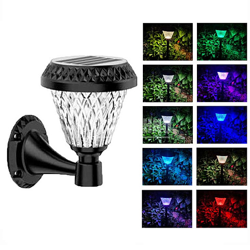 Солнечный светильник WALL LIGHT, 3000/4000/6500К+RGB