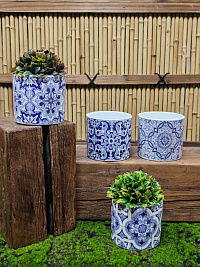 Набор кашпо из керамики 12.5*11.5